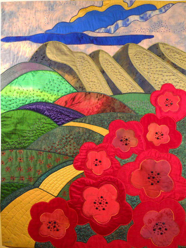 Rose Hughes Quilted Wall Piece